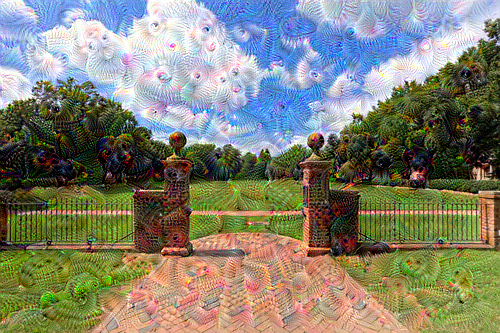 Sunken Garden Deep Dream